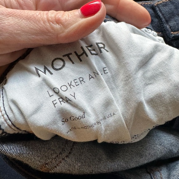 MOTHER The Looker Ankle Fray in So Good Mid Rise Jeans Women's size 30 - Picture 4 of 6